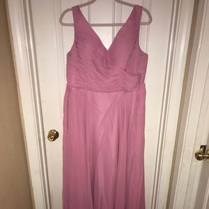 Darker rose color bridesmaid dress